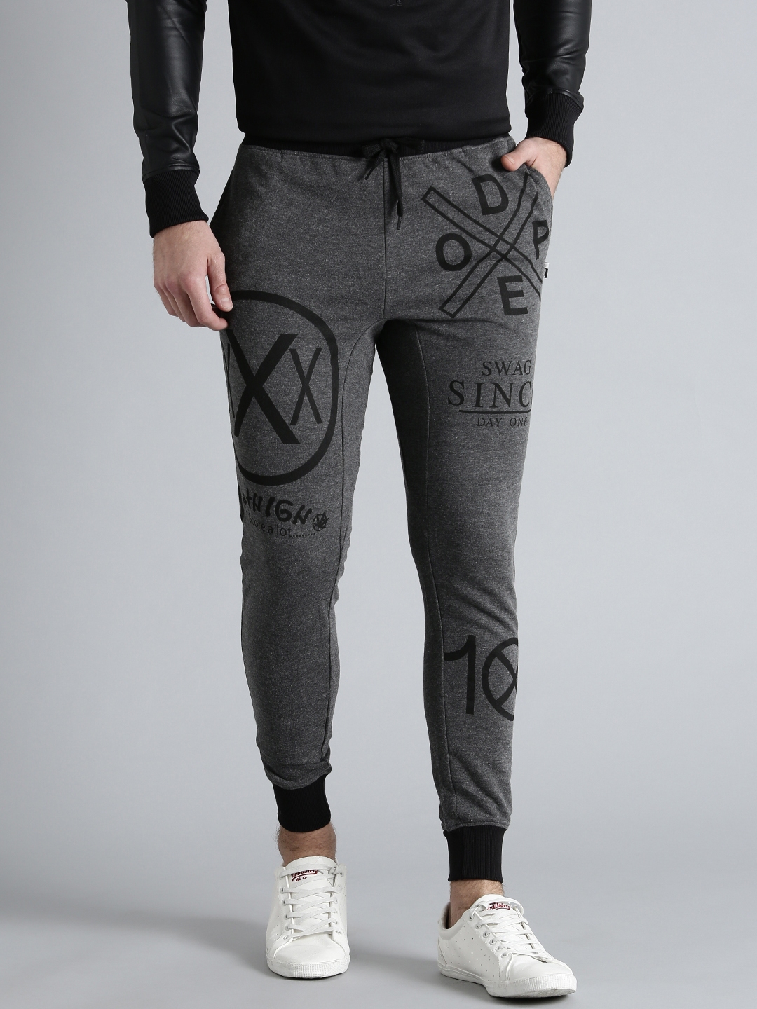 mens printed track pants