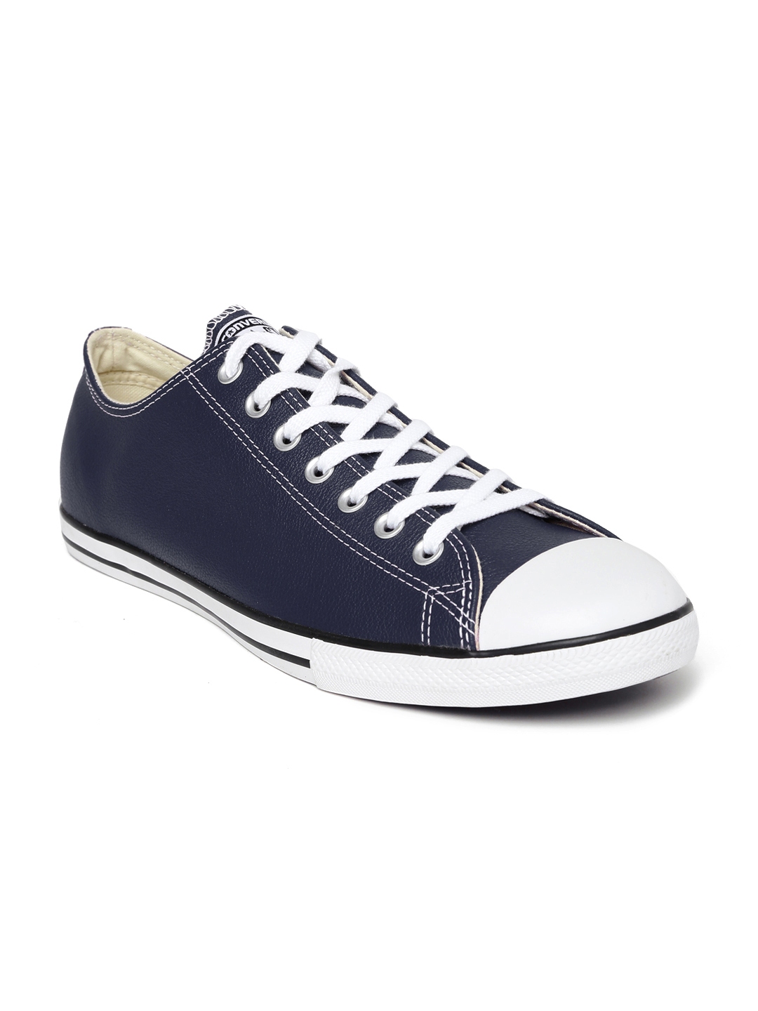 Buy Converse Unisex Navy Leather Sneakers - Casual Shoes for Unisex ...