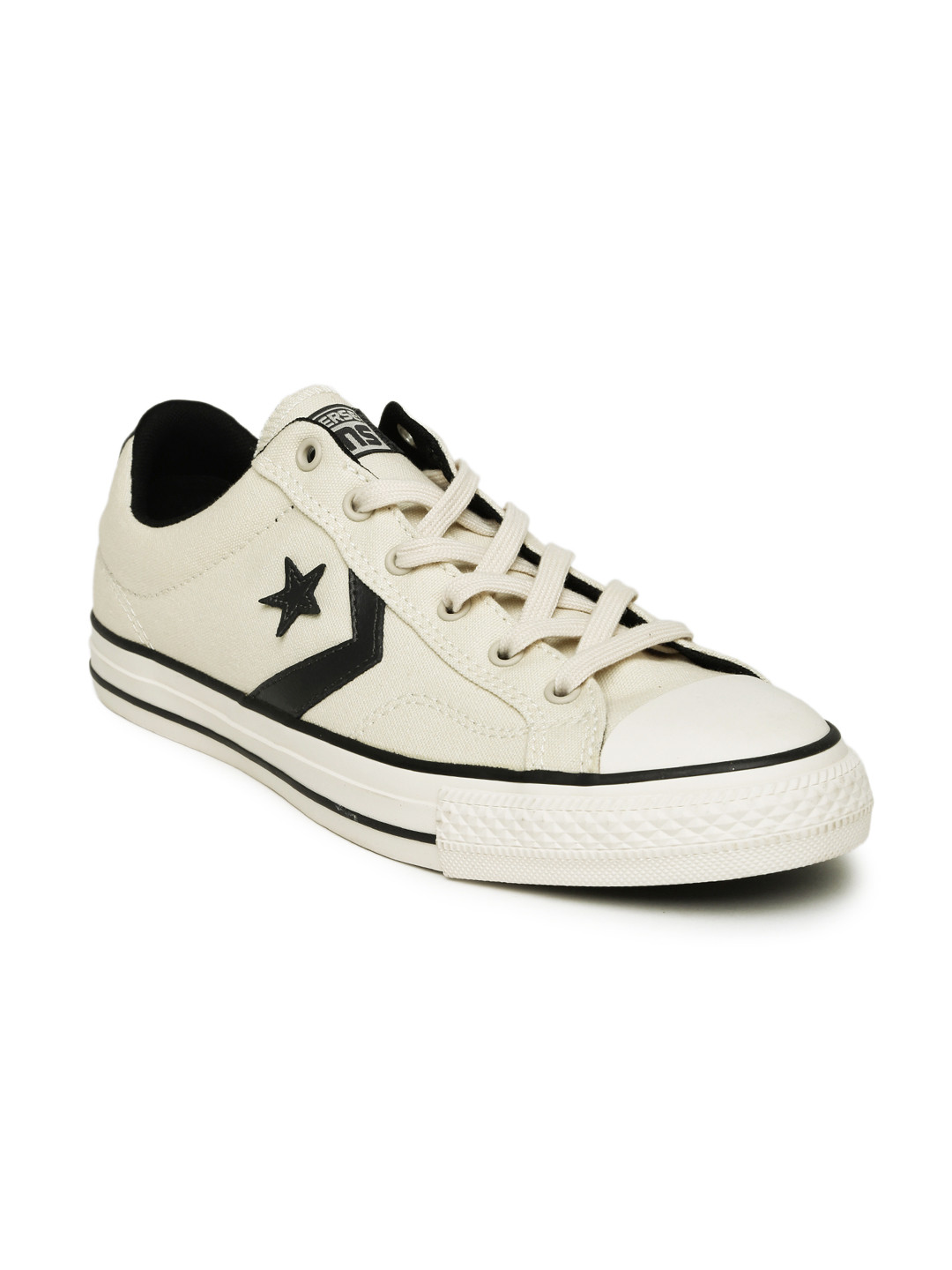Buy Converse Unisex Cream Coloured Canvas Sneakers