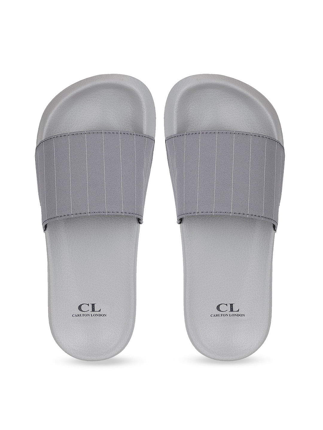 Buy Carlton London Men Grey Solid Sliders - Flip Flops for Men 14123062 | Myntra