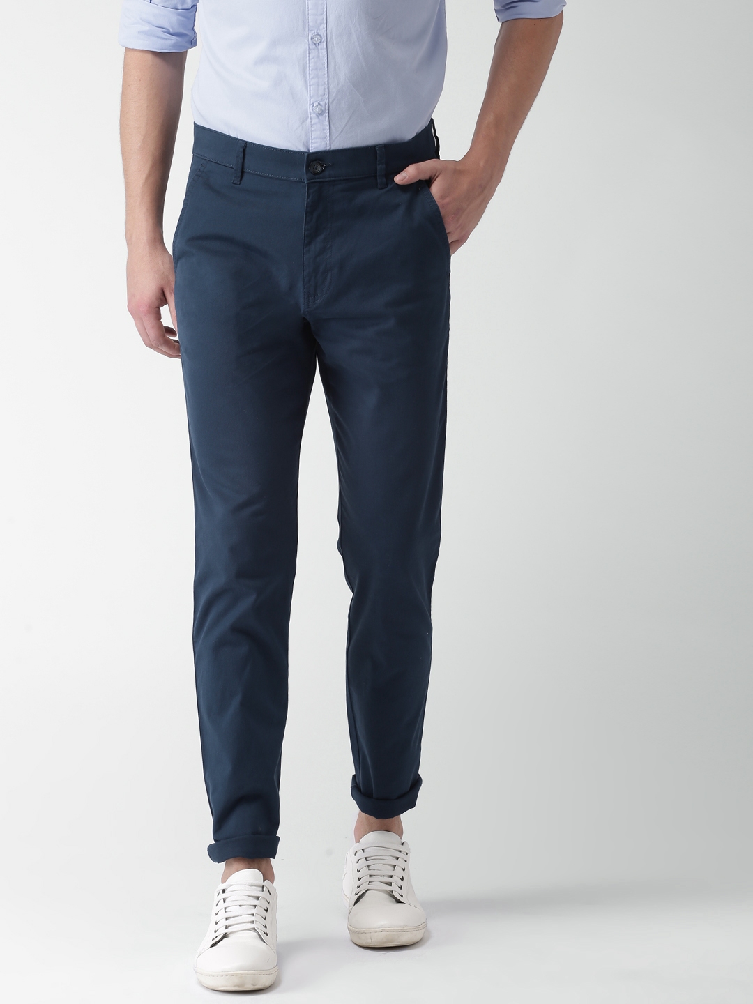 Buy Highlander Blue Chinos - Trousers for Men 1412986 | Myntra