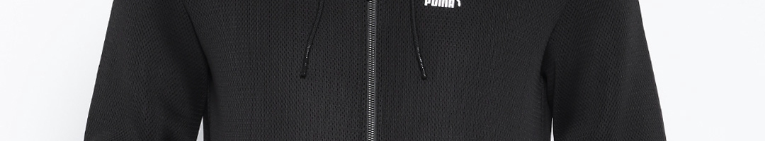 Buy PUMA Black Polyester Windcheater Track Jacket - Jackets for Men ...