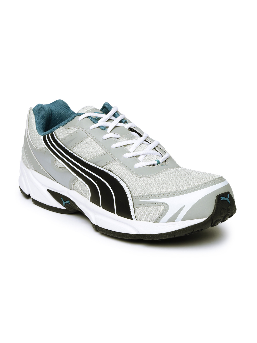 puma men grey running shoes
