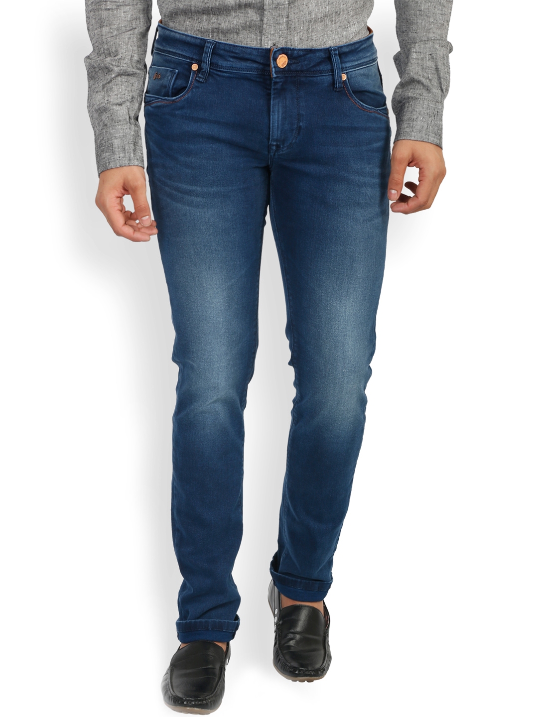 Buy Integriti Blue Skinny Jeans - Jeans for Men 1414243 | Myntra