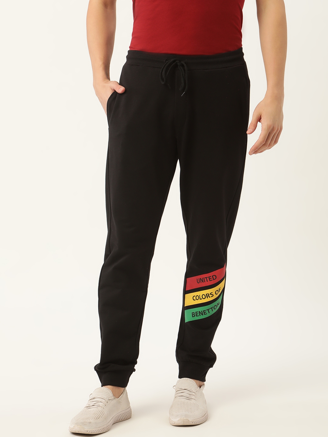 benetton track pants