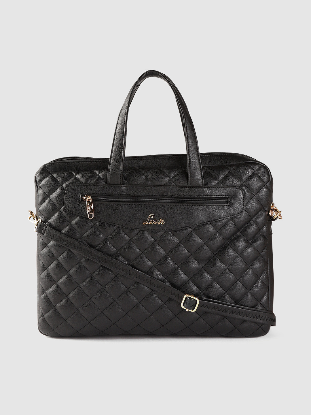 Buy Lavie Women Black Quilted Laptop Bag Laptop Bag for Women