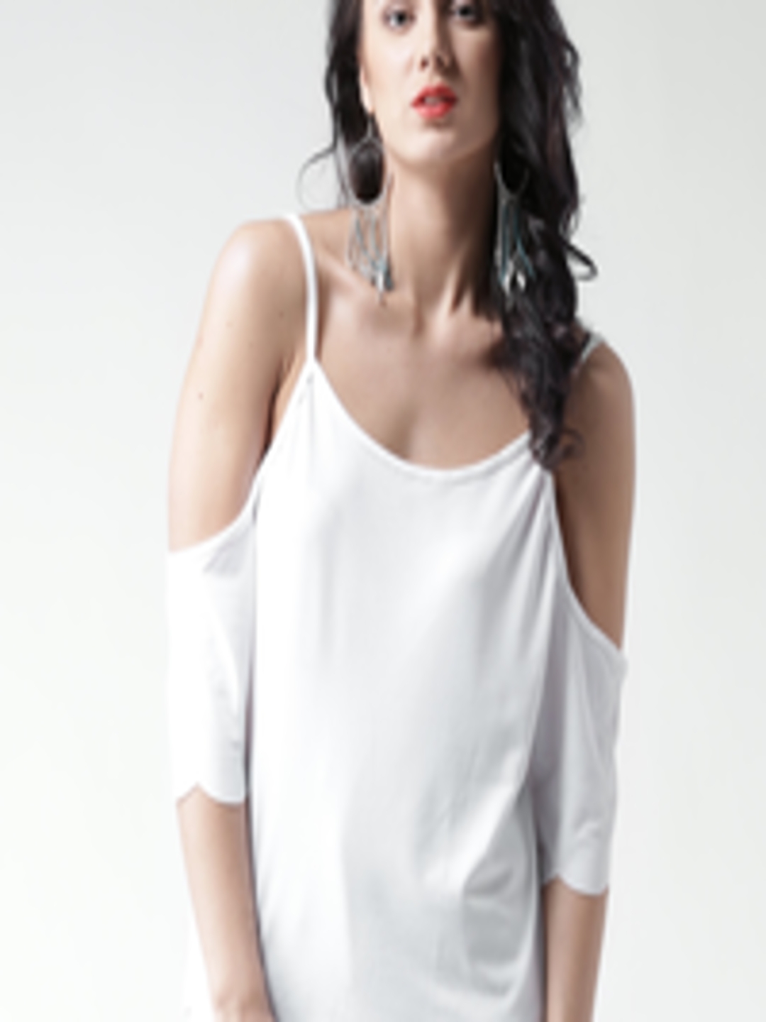 Buy Boohoo White Cold Shoulder Top - Tops for Women 1415093 | Myntra