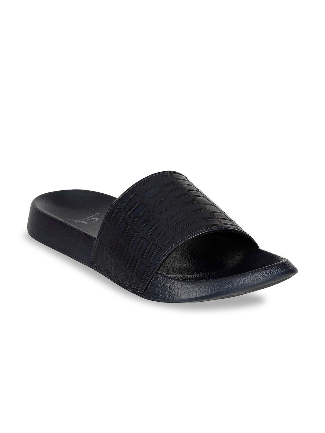 mens navy blue flip flops