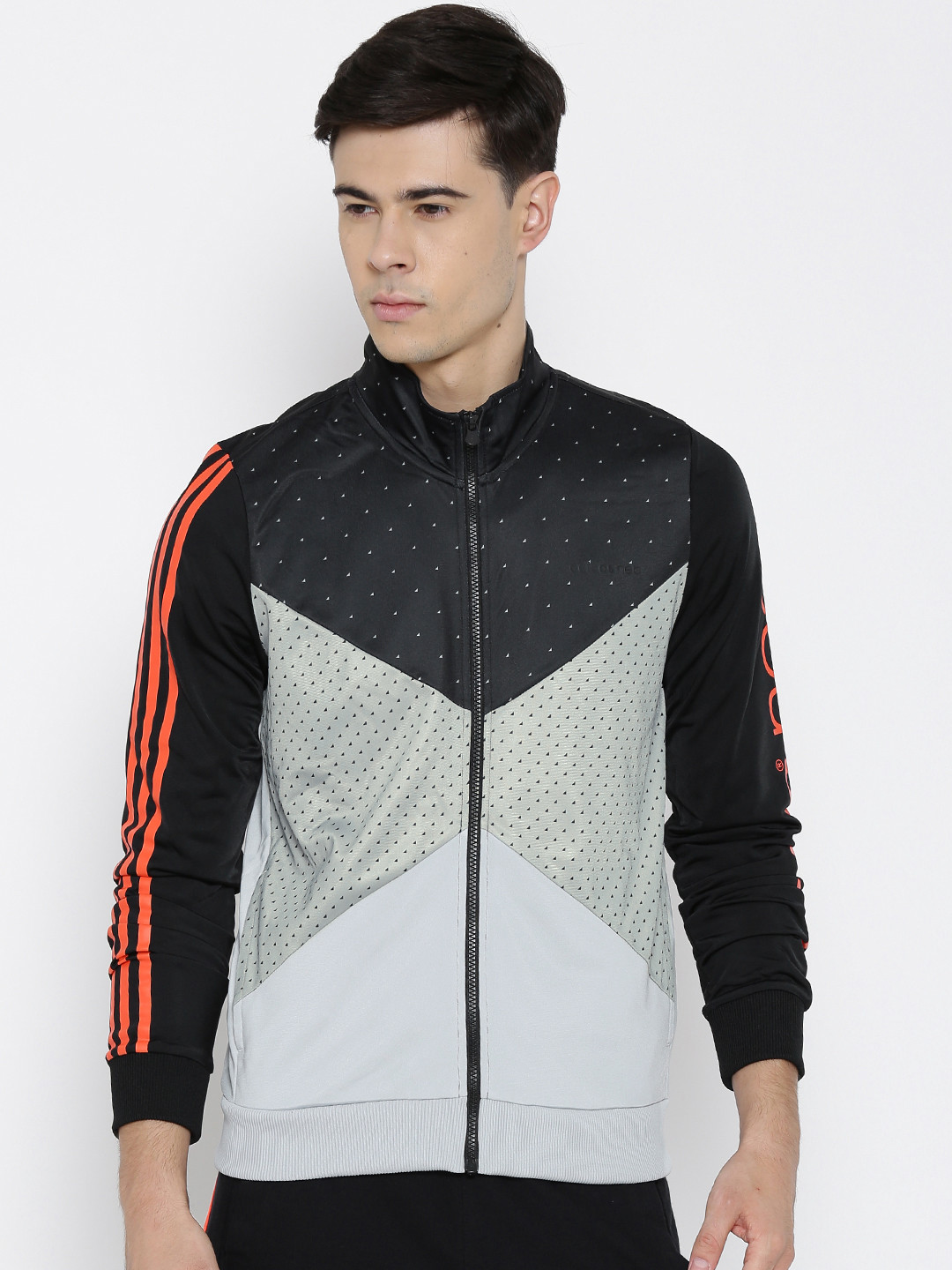 Buy ADIDAS NEO Grey FRANCH AOP TT Polyester Printed Jacket Jackets