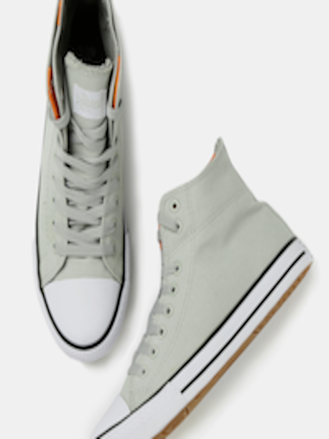 Buy Roadster Men Grey High Top Sneakers - Casual Shoes for Men 1416284 ...