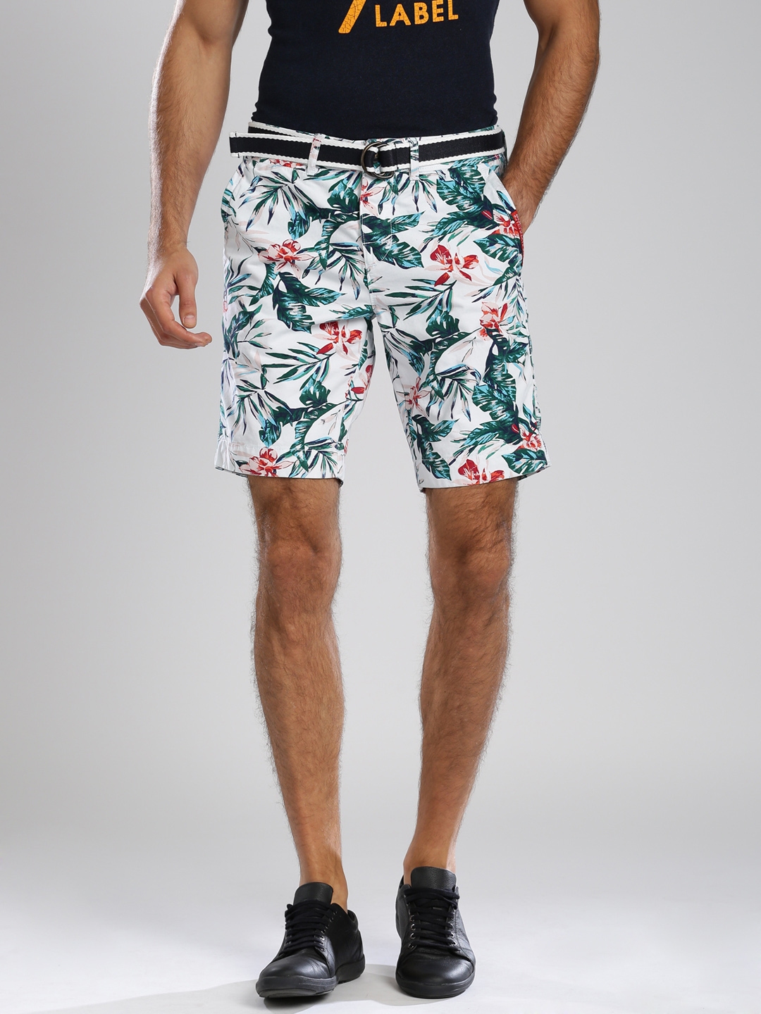 mens chino shorts white