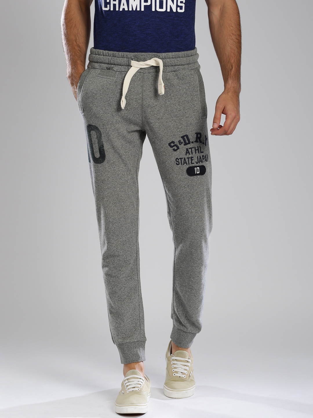 superdry grey joggers
