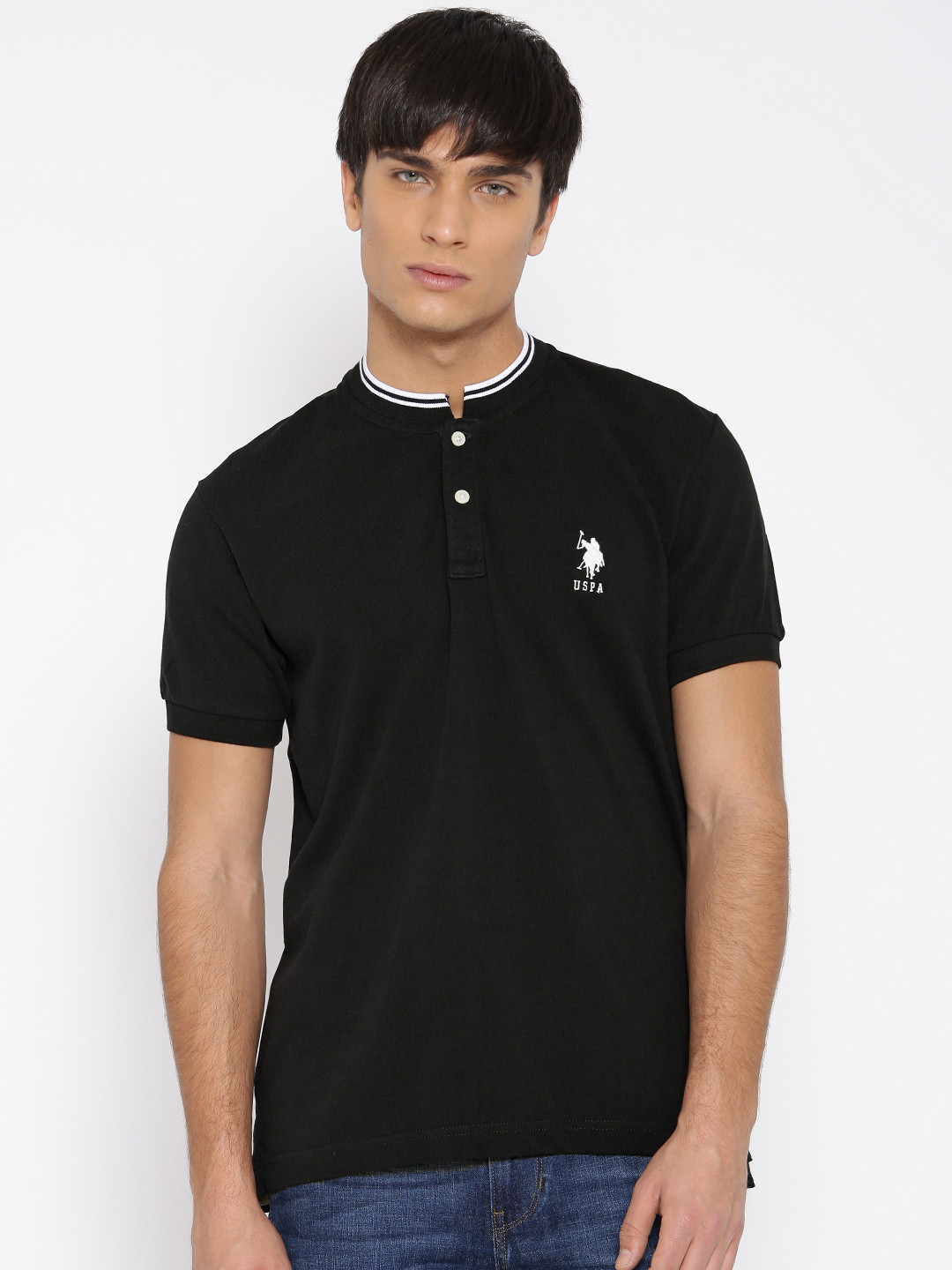 Buy U.S. Polo Assn. Black Pure Cotton T Shirt Tshirts for Men 1417343 Myntra