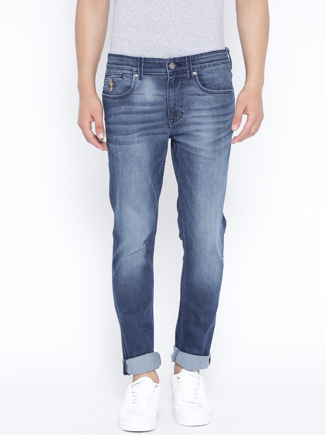 Buy U.S. Polo Assn. Denim Co. Blue Regallo Skinny Stretchable Jeans - Jeans for Men 1417384 | Myntra