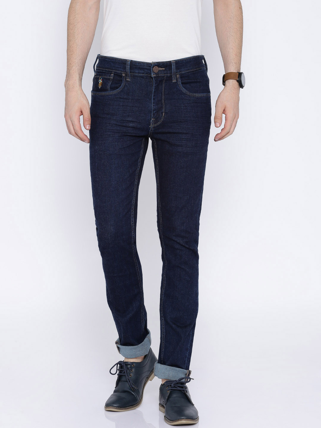 Buy U.S. Polo Assn. Denim Co. Blue Regallo Skinny Fit Stretchable Jeans
