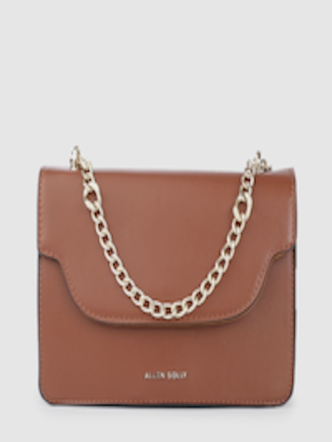 Buy Allen Solly Brown Structured Sling Bag - Handbags for Women ...
