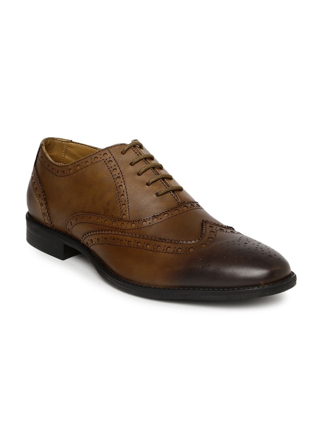 allen solly brown formal shoes