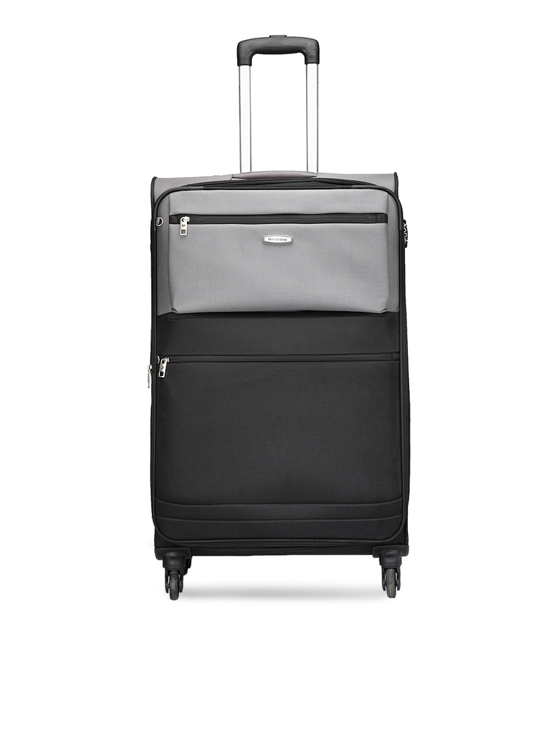 Buy Aristocrat Unisex Grey & Black Medium Trolley Bag Trolley Bag for
