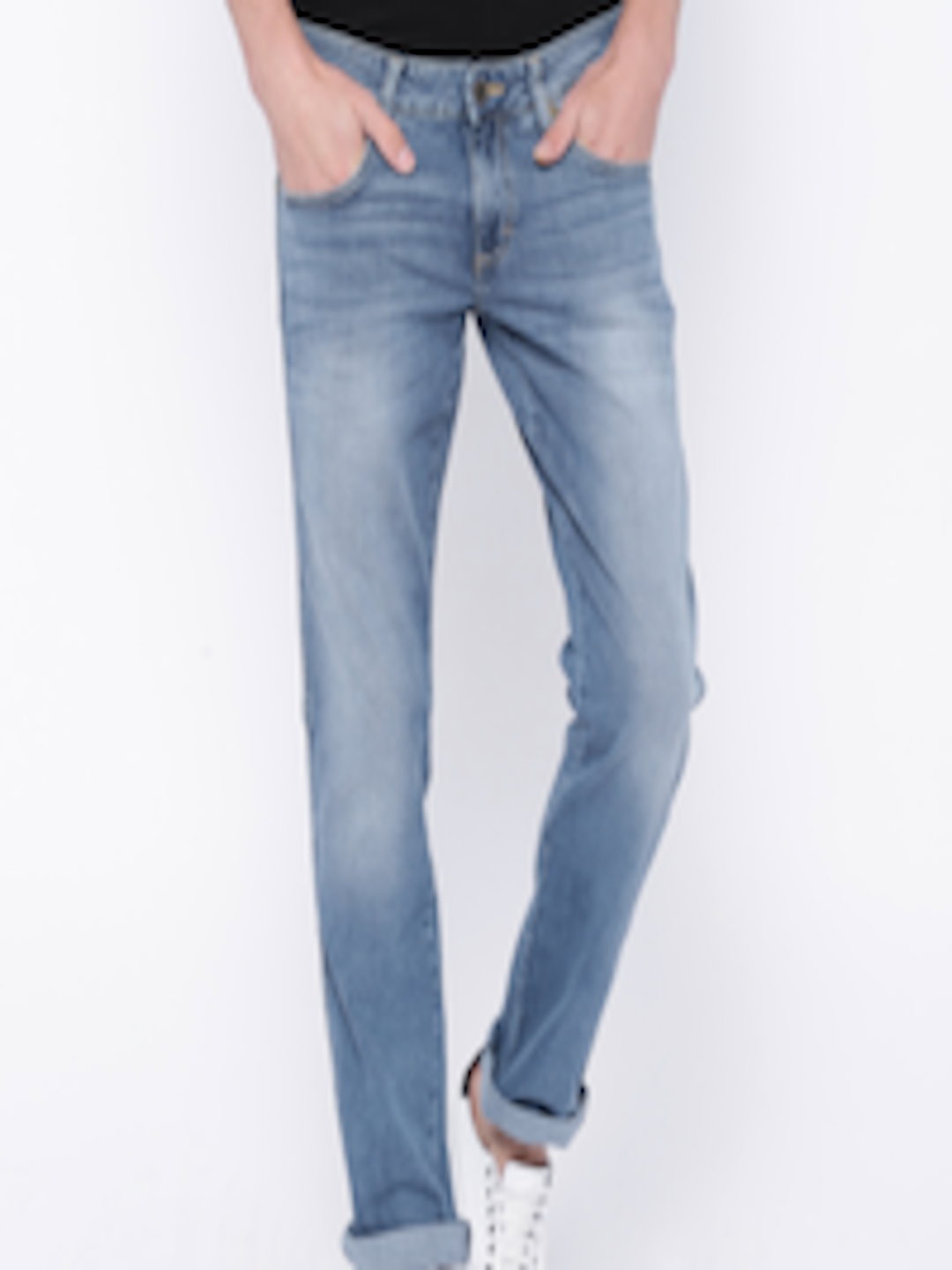 Buy Wrangler Blue Washed Rockville Regular Fit Jeans - Jeans for Men ...