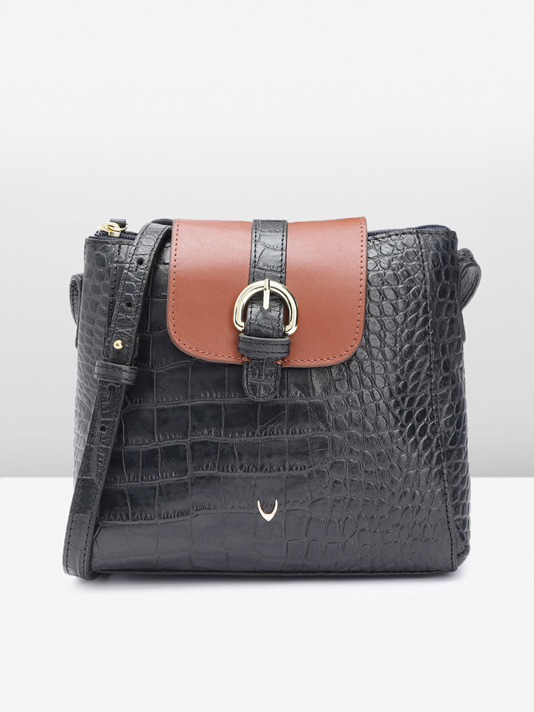 Buy Hidesign Animal Textured Leather Structured Sling Bag Handbags for Women 14181888 Myntra