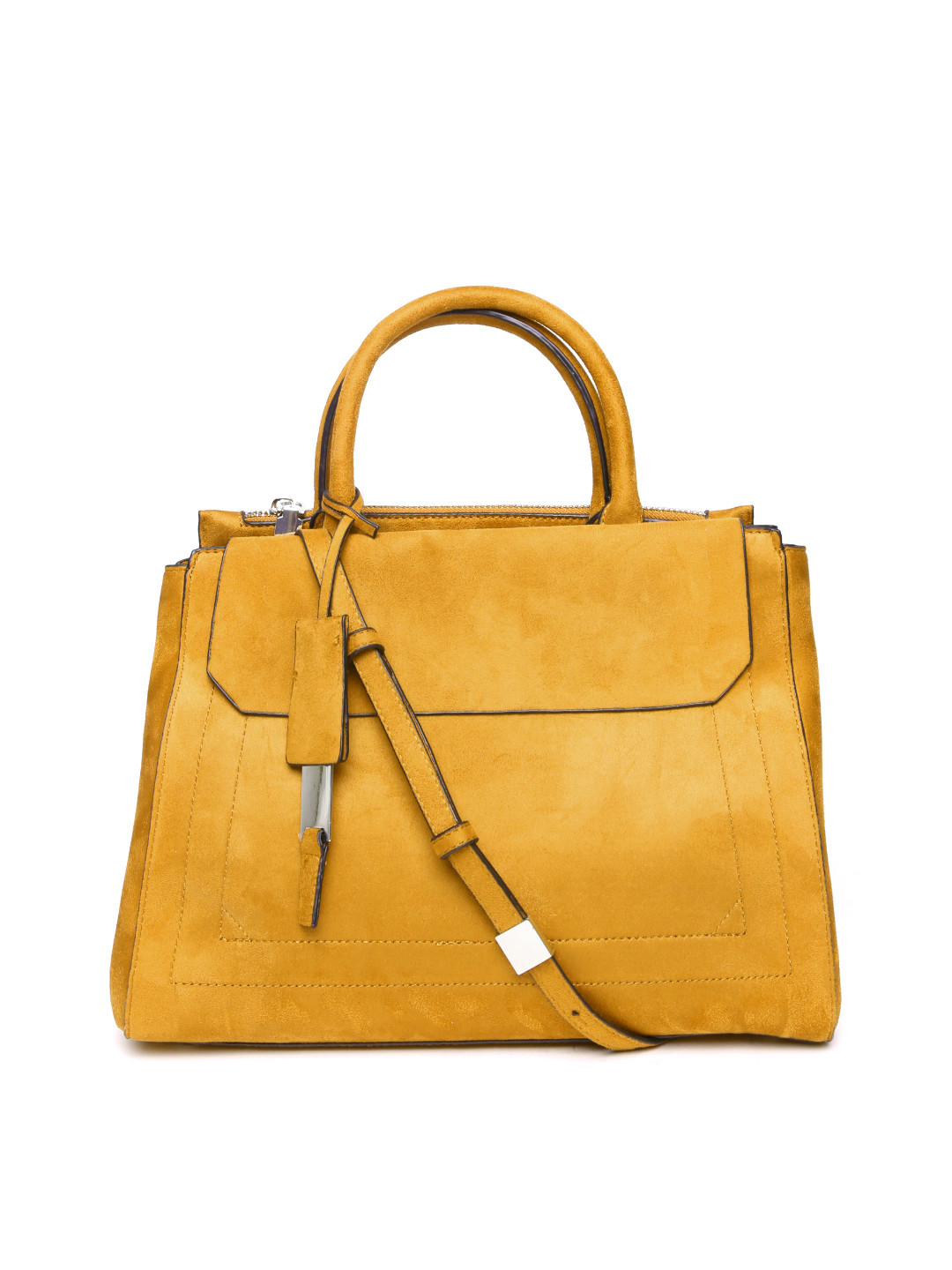 Buy Parfois Mustard Yellow Handbag With Sling Strap Handbags for