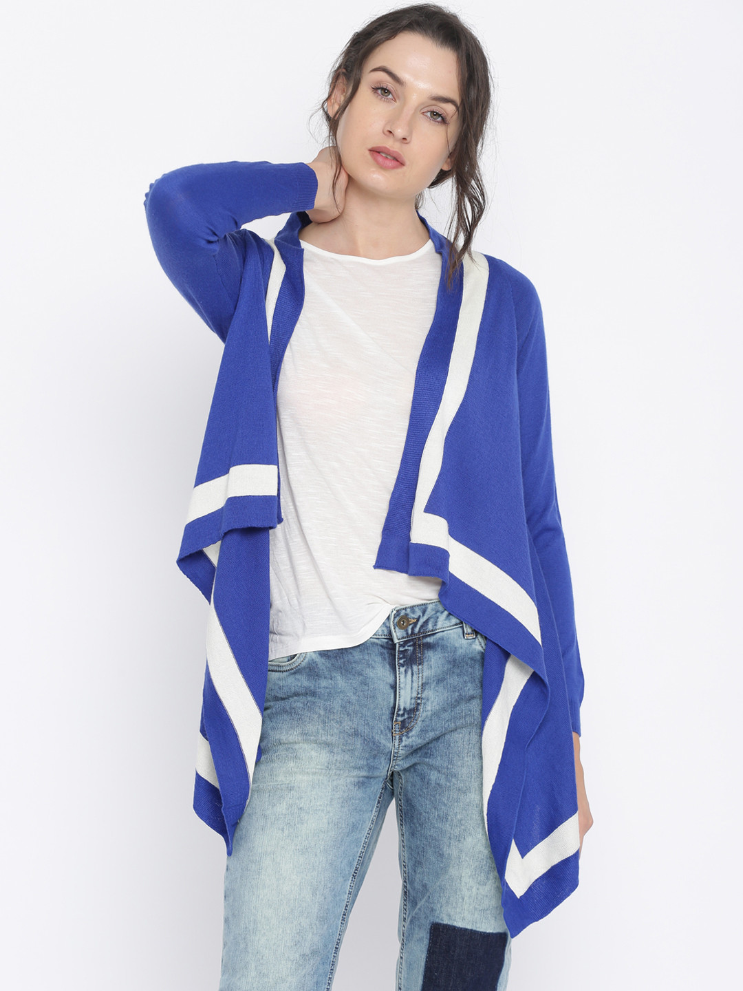 Buy Vero Moda Blue Shrug Shrug for Women 1419444 Myntra