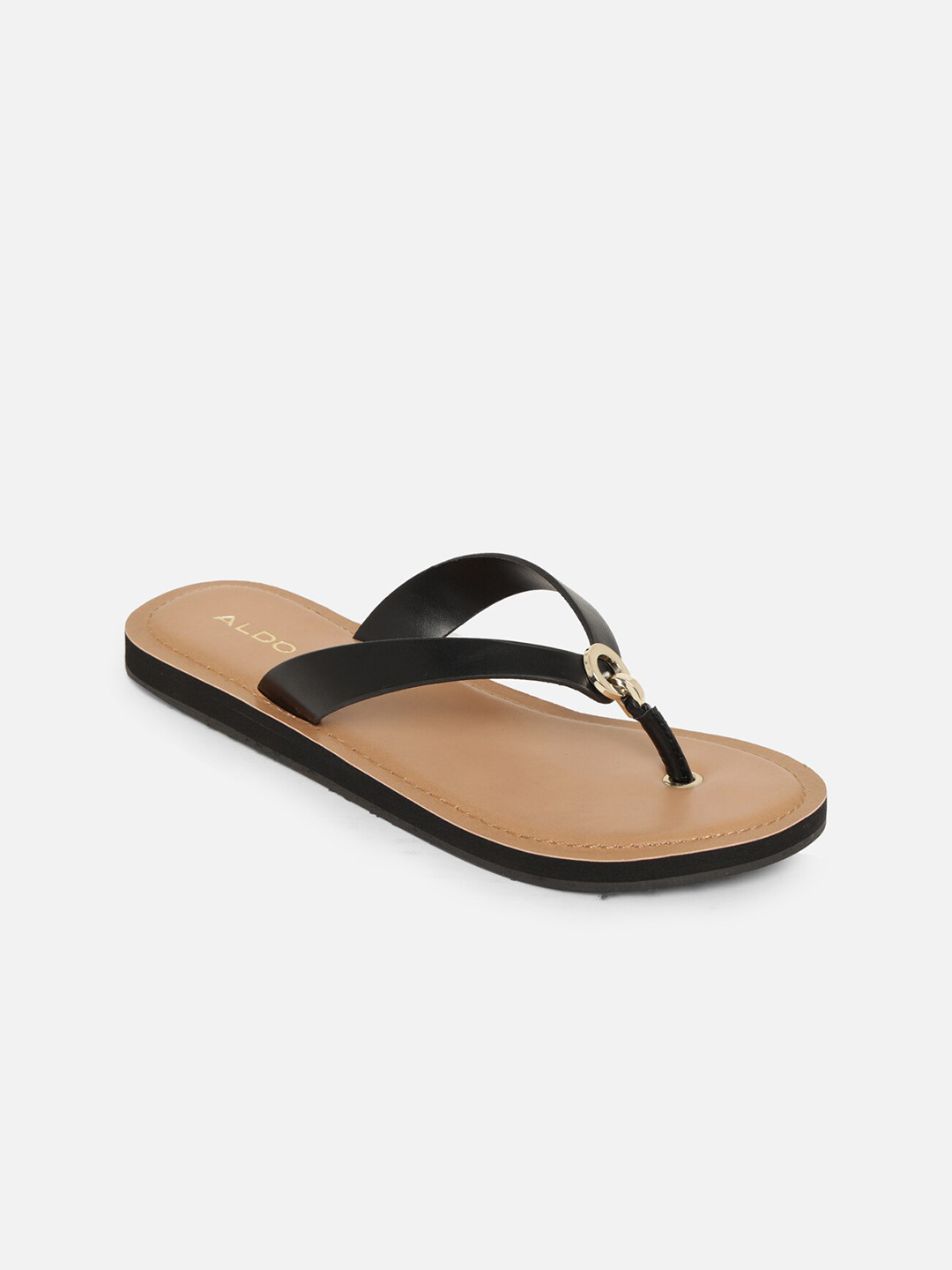 aldo open toe flats