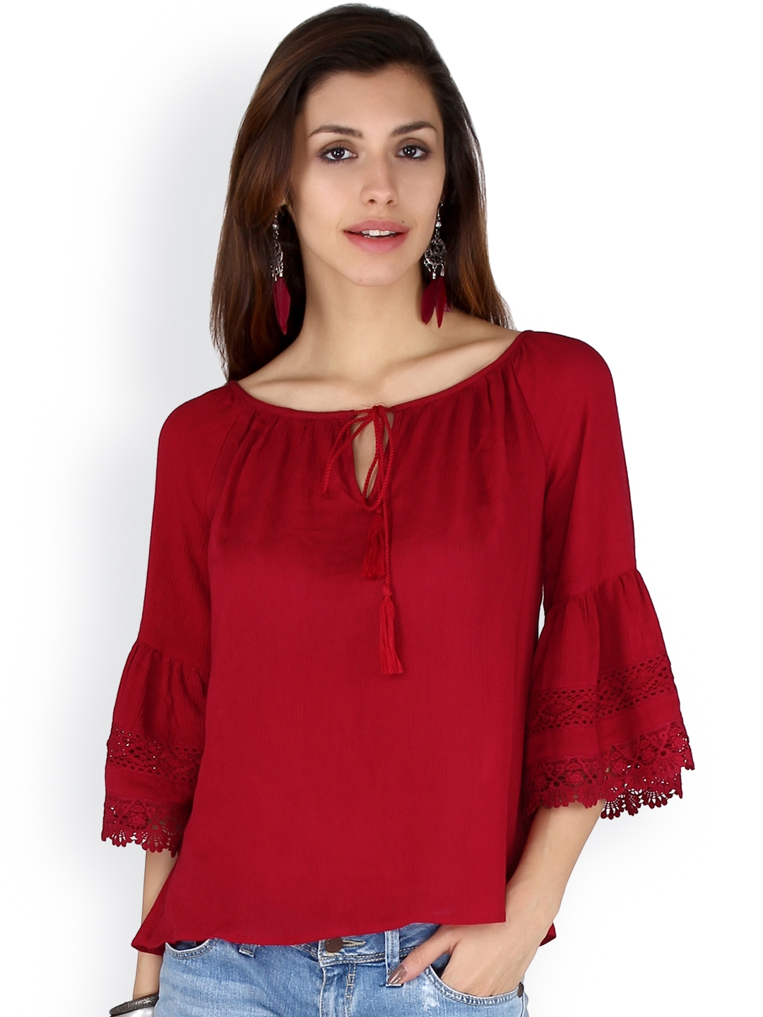 party wear crepe top