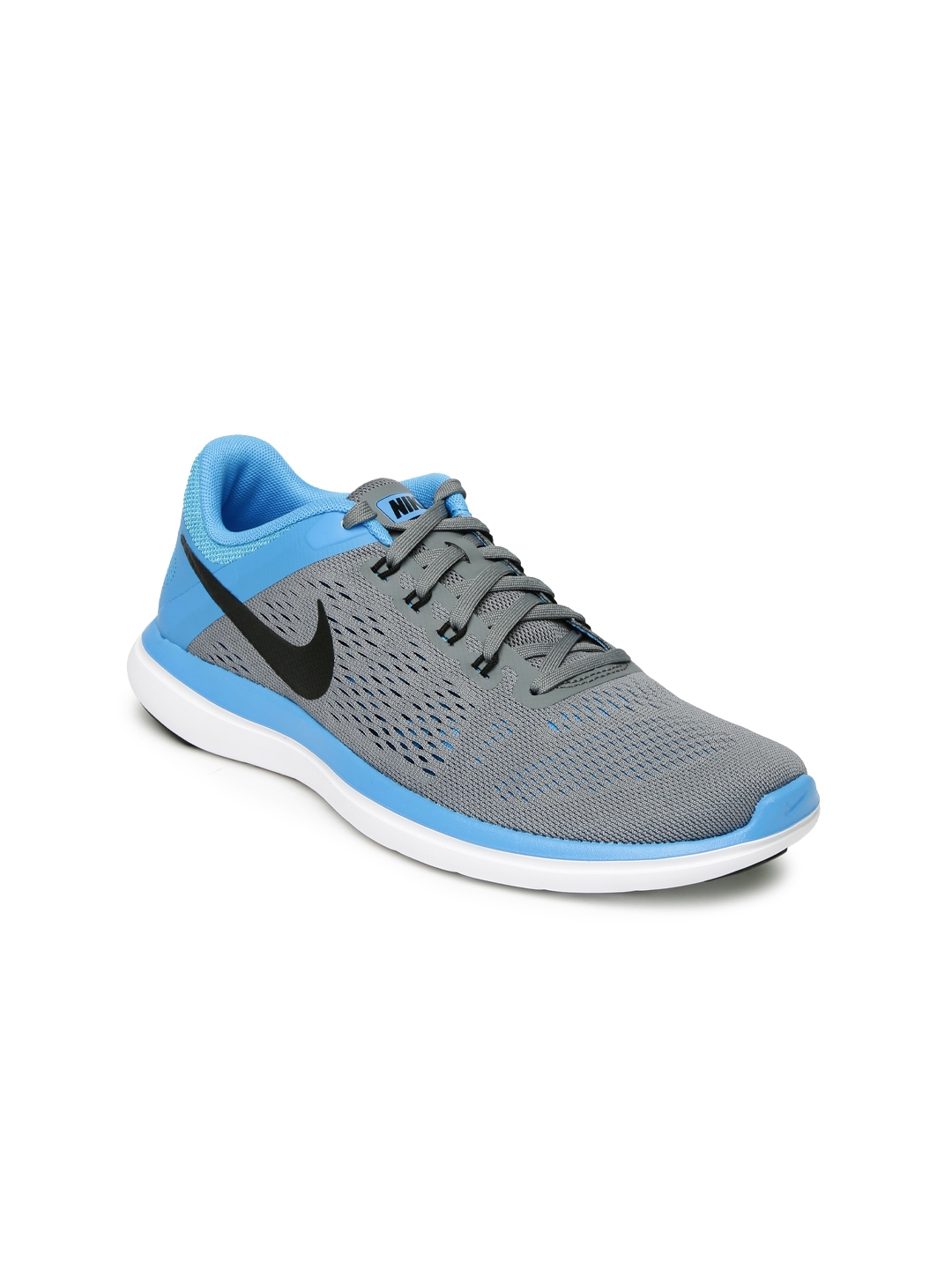 Buy Nike Women Grey & Blue Flex RN Running Shoes - Sports Shoes for ...