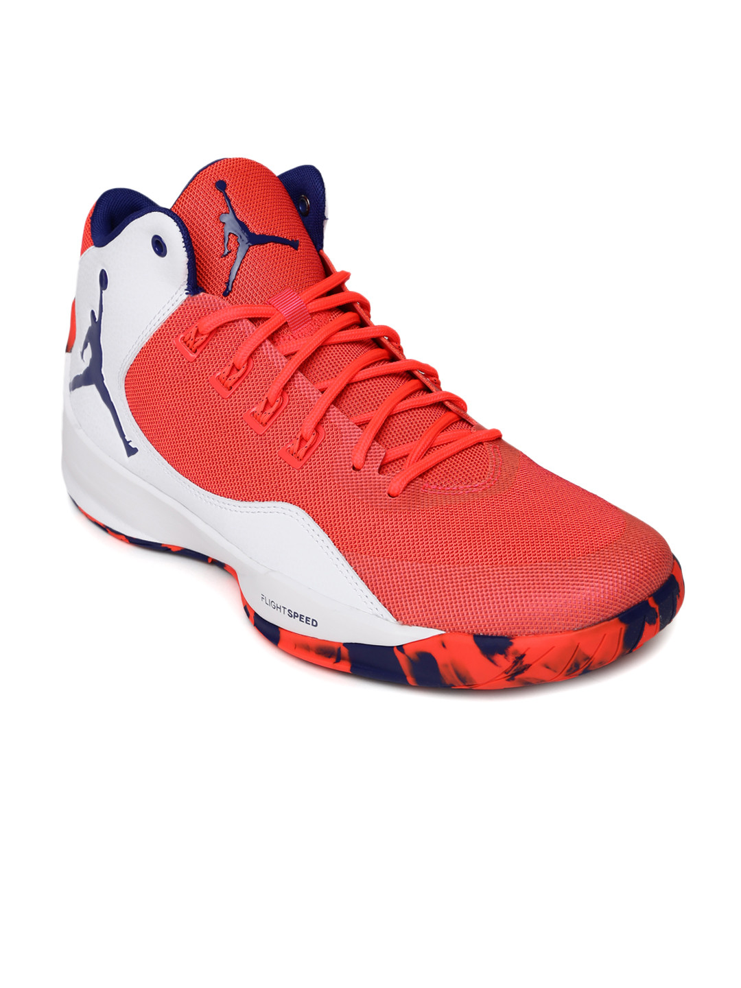 Buy Nike Men Neon Pink & White Jordan Rising High 2 Basketball Shoes