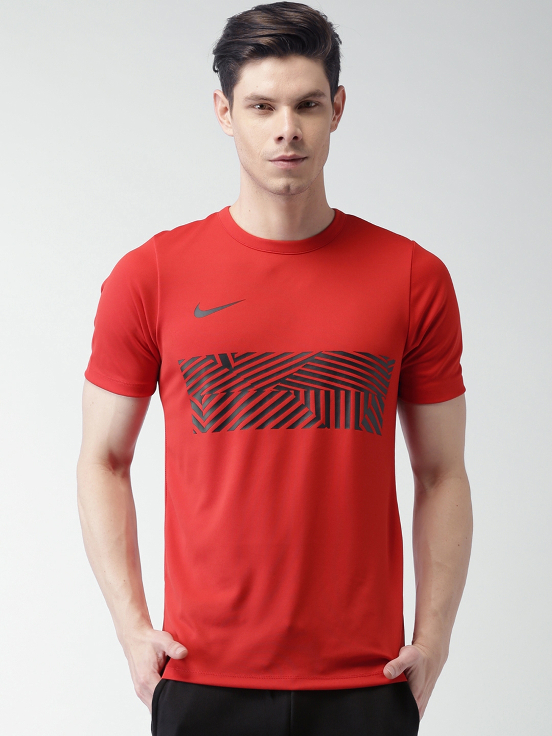 blue and red nike shirts