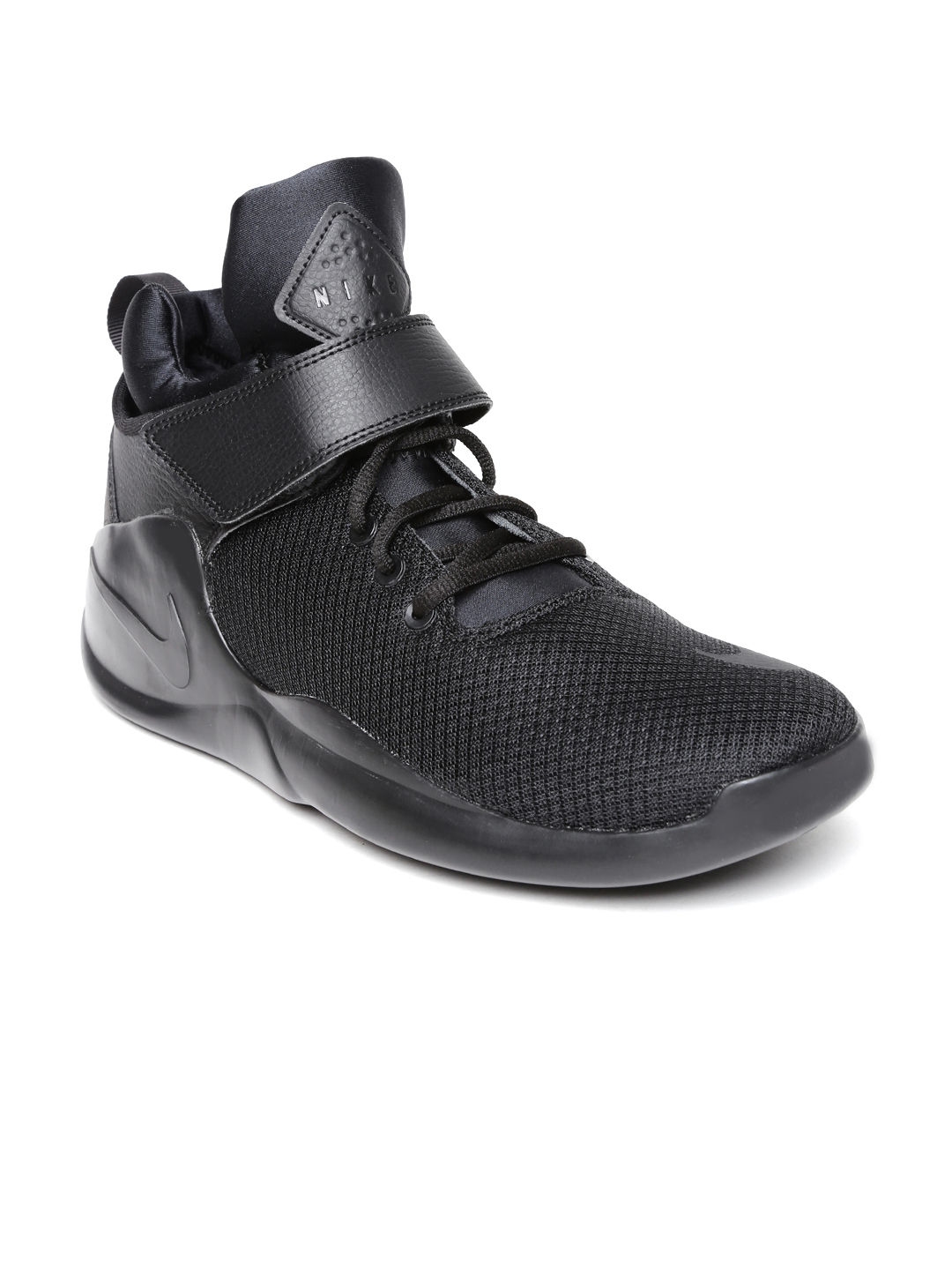 nike men black kwazi mid top sneakers
