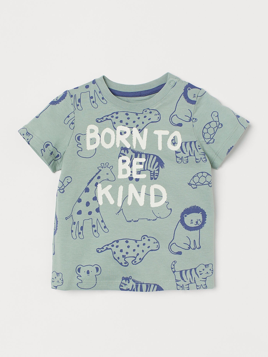h&m green t shirt