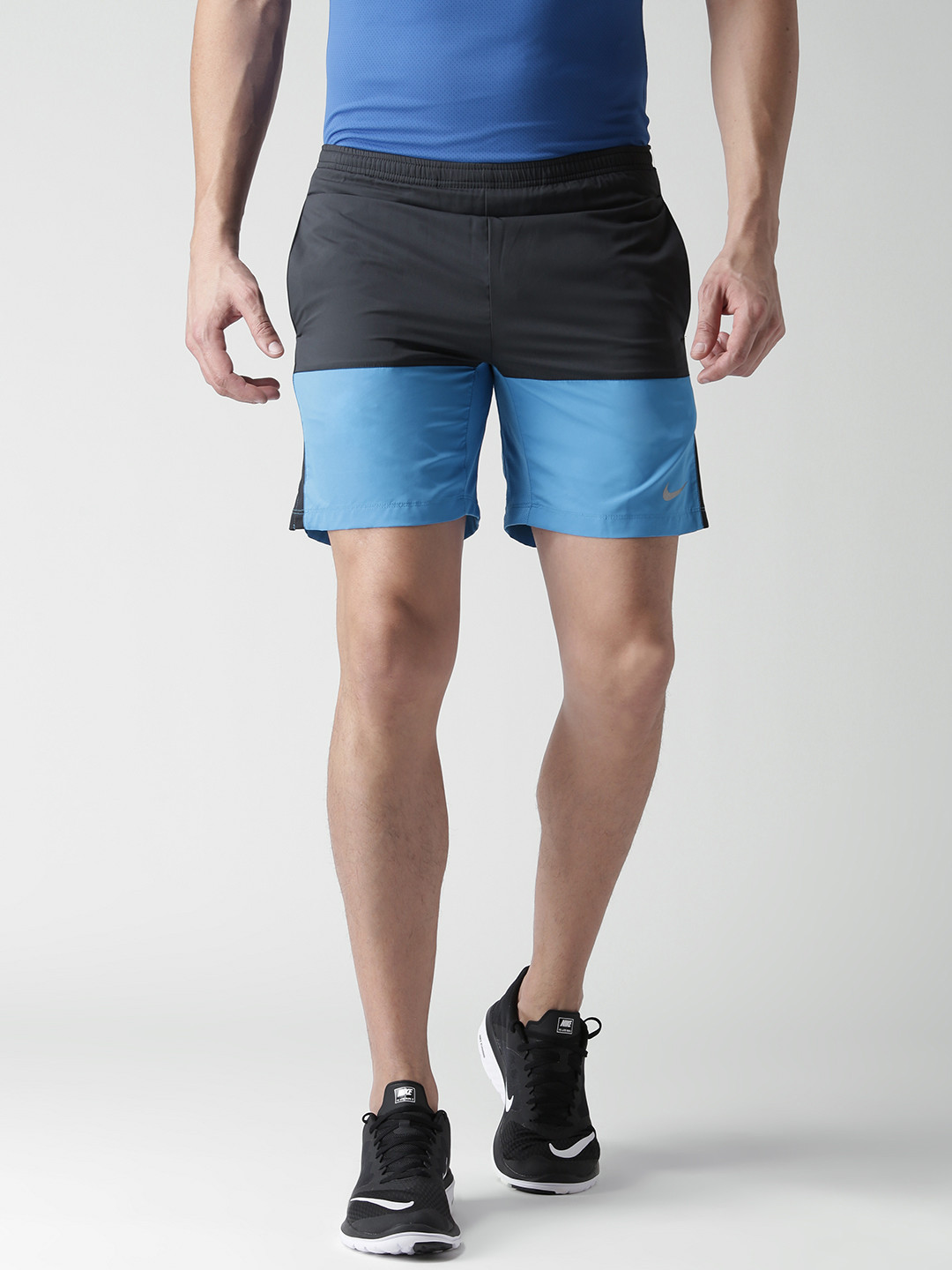 mens nike running shorts grey