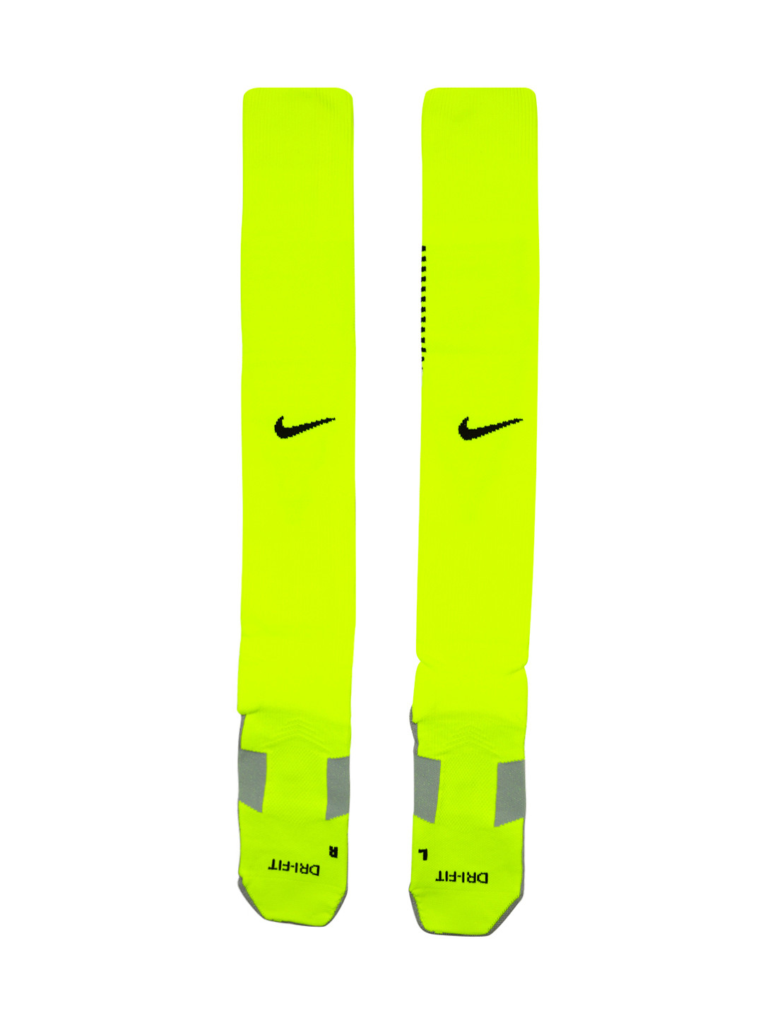 Buy Nike Unisex Grey & Neon Green Cushioned Knee Length Soccer Socks
