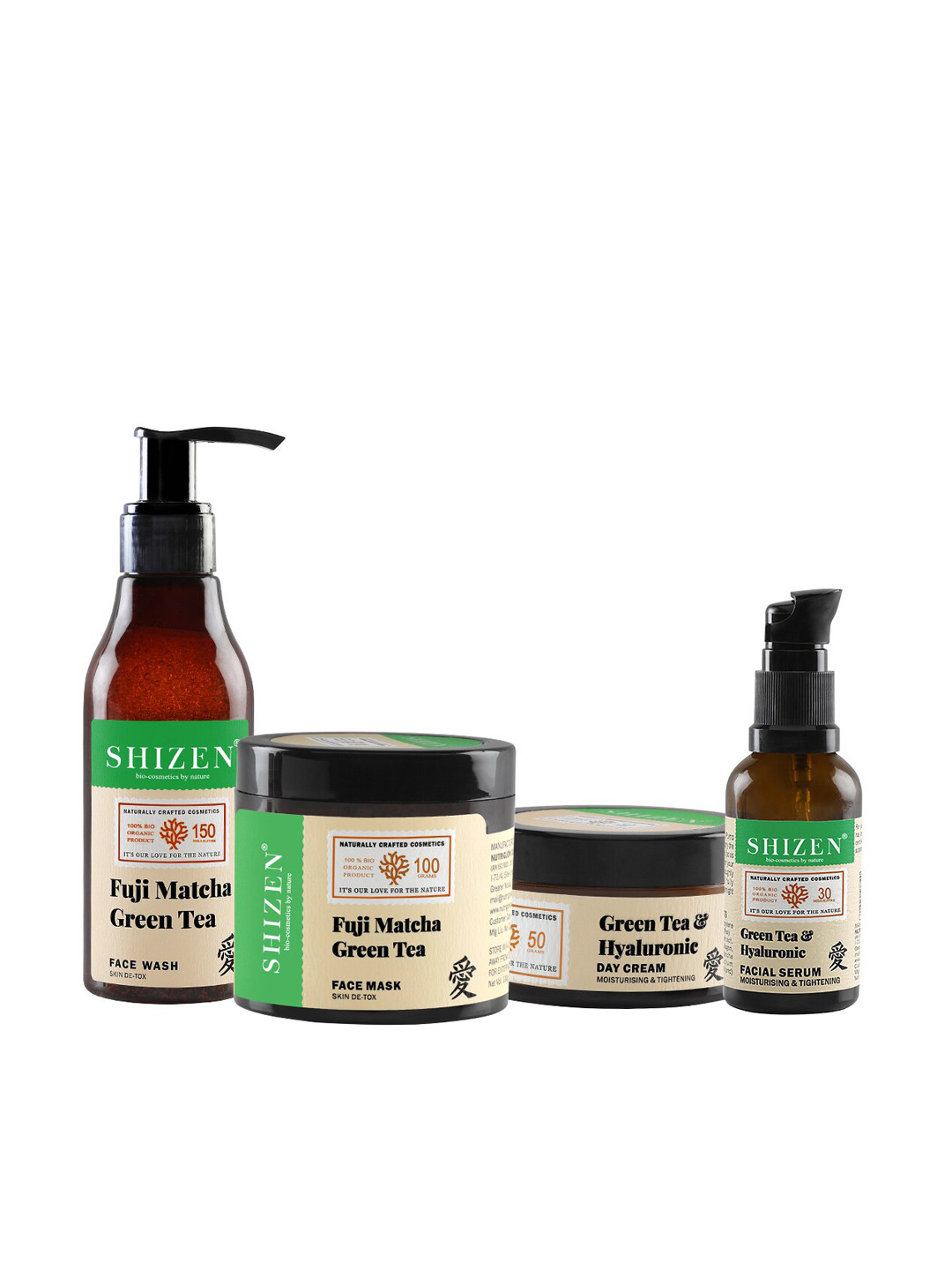 Buy Shizen Fuji Matcha Green Tea Skincare Kit Face Wash And Cleanser
