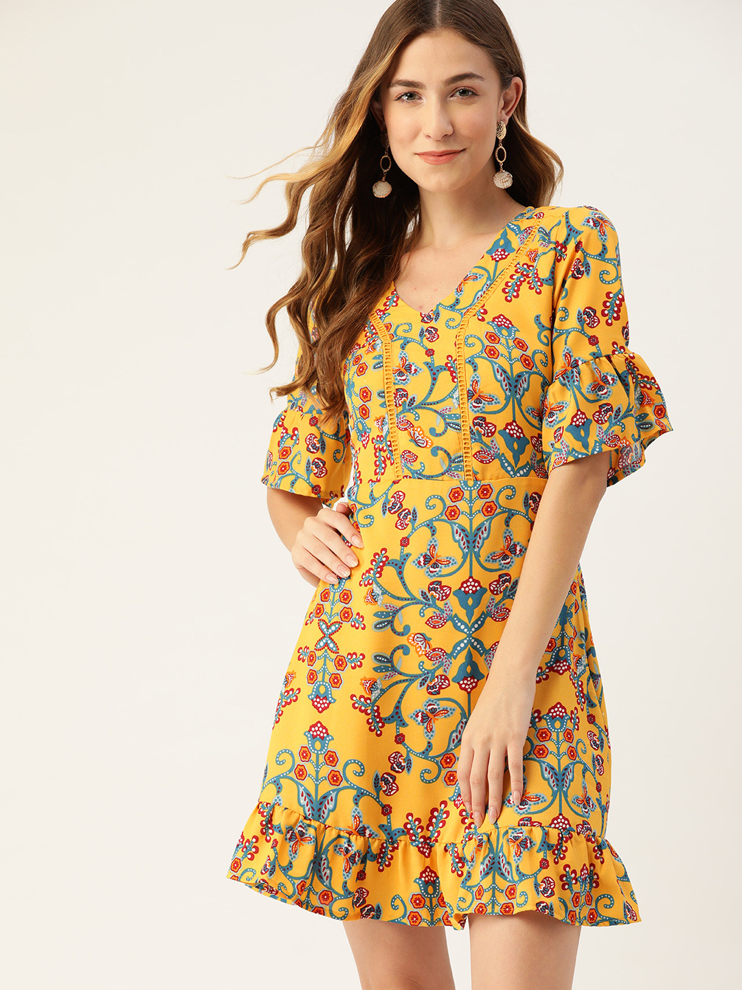 Dressberry yellow dress clearance