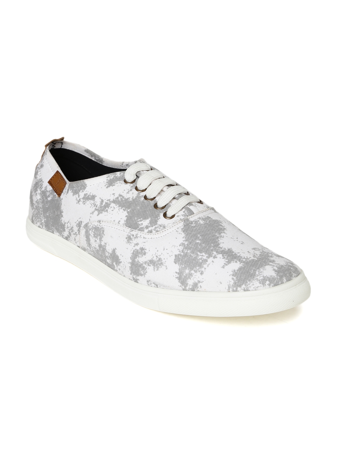 Buy Franco Leone Men White Printed Sneakers - Casual Shoes for Men ...