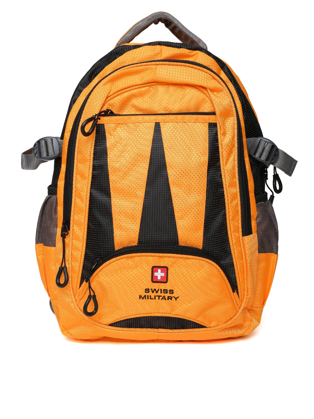 Buy SWISS MILITARY Unisex Orange Patterned Laptop Backpack Backpacks