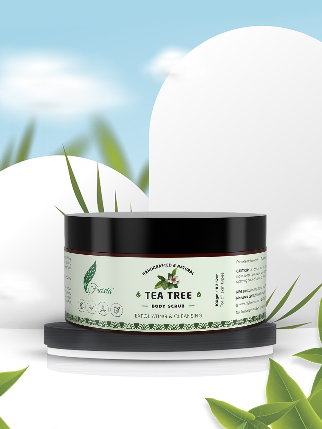 Buy Frescia Tea Tree Body Scrub Body Scrub And Exfoliator for Unisex