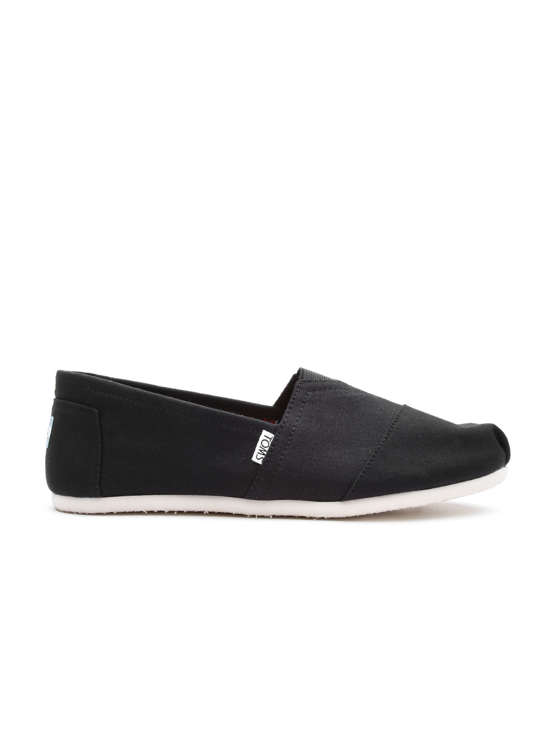 Buy TOMS Men Black Canvas Slip Ons Casual Shoes for Men