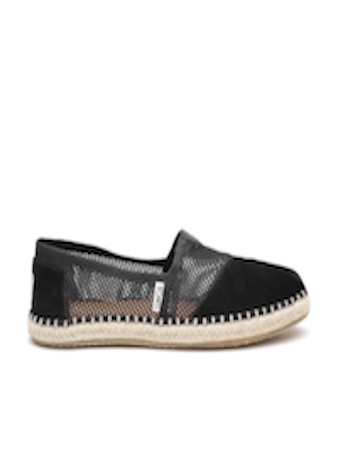 Buy TOMS Women Black Mesh Espadrilles - Casual Shoes for Women 1423699 ...
