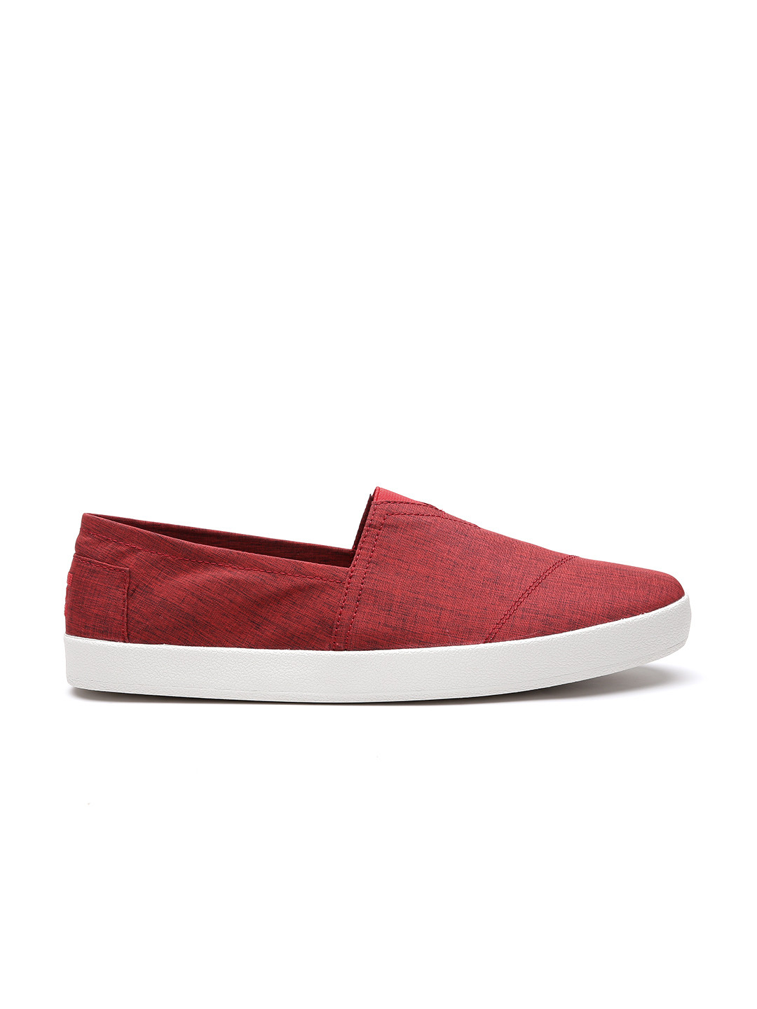 Buy TOMS Men Red Slip Ons Casual Shoes for Men 1423719