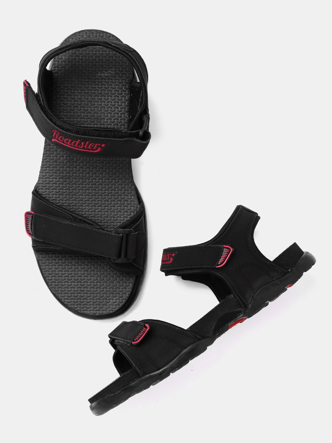 Buy Roadster Men Black Sports Sandals Sports Sandals for Men 1423800