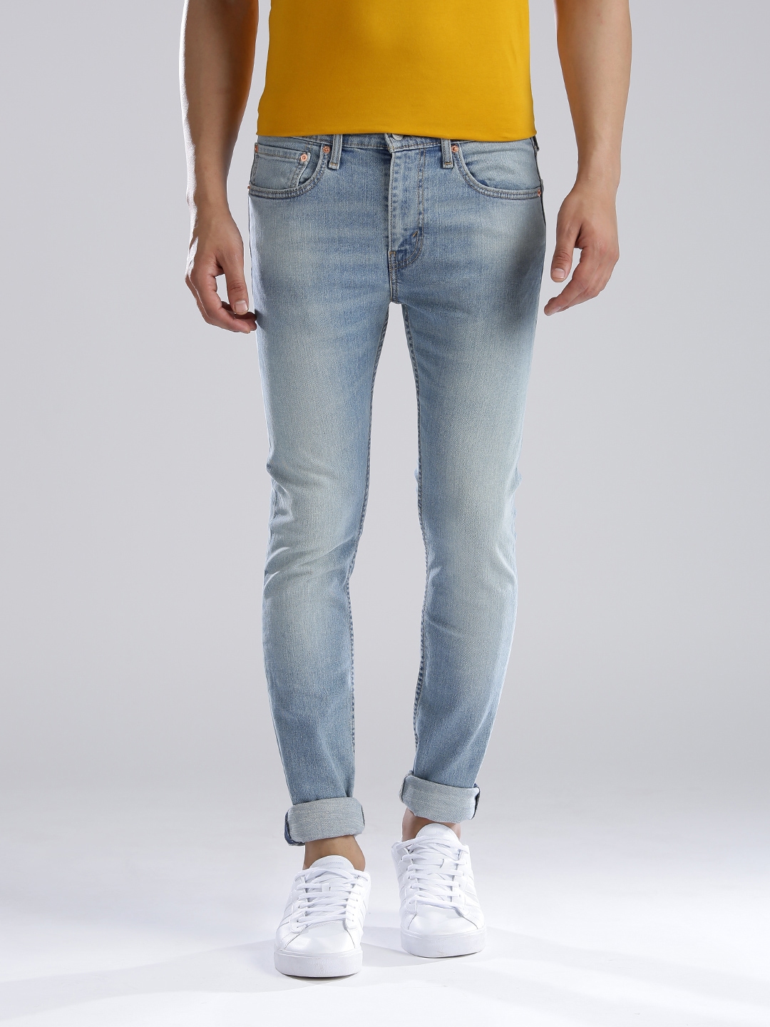 Buy Levis Blue 519 Super Skinny Fit Low Rise Jeans Jeans For Men 1424081 Myntra 