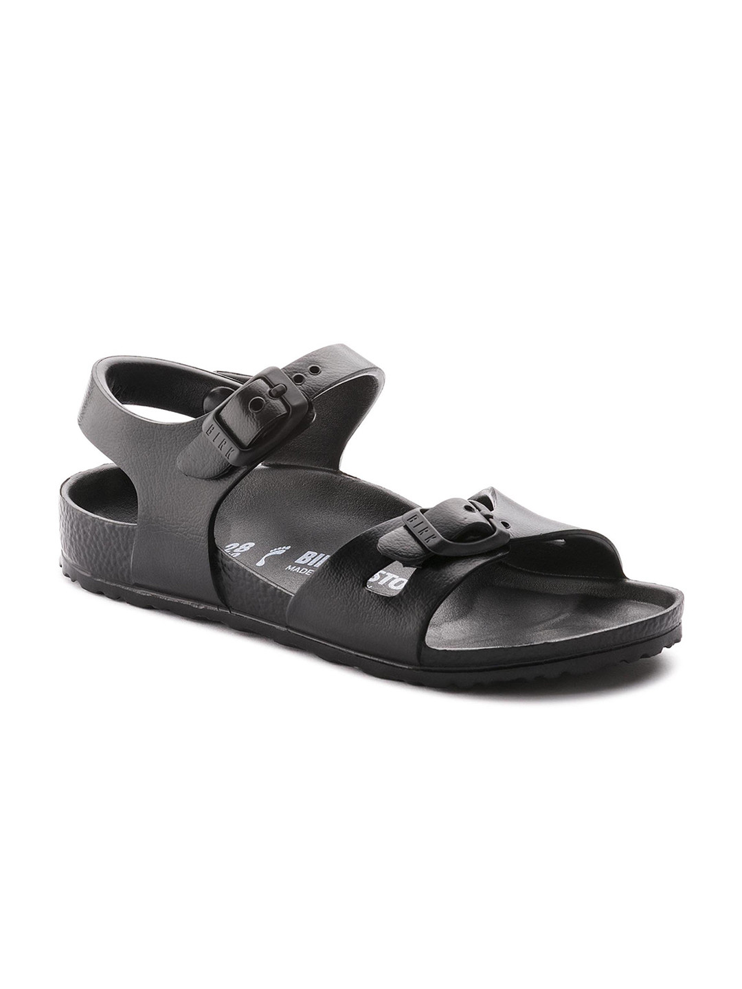 Buy Birkenstock Girls Rio EVA Black Narrow Width Leather Open Toe Flats Flats for Girls
