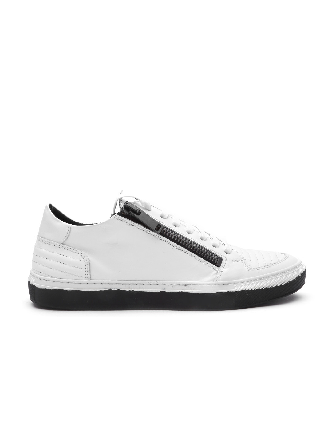 Buy Antony Morato Men White Leather Sneakers Casual