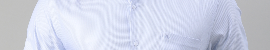 Buy Arrow Men Blue Slim Fit Printed Formal Shirt - Shirts for Men ...