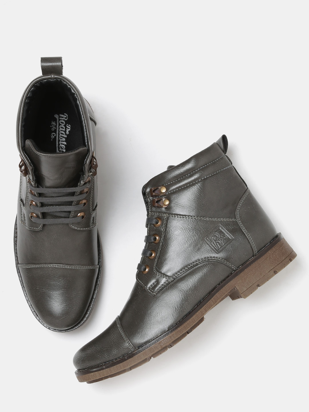 olive green flat boots