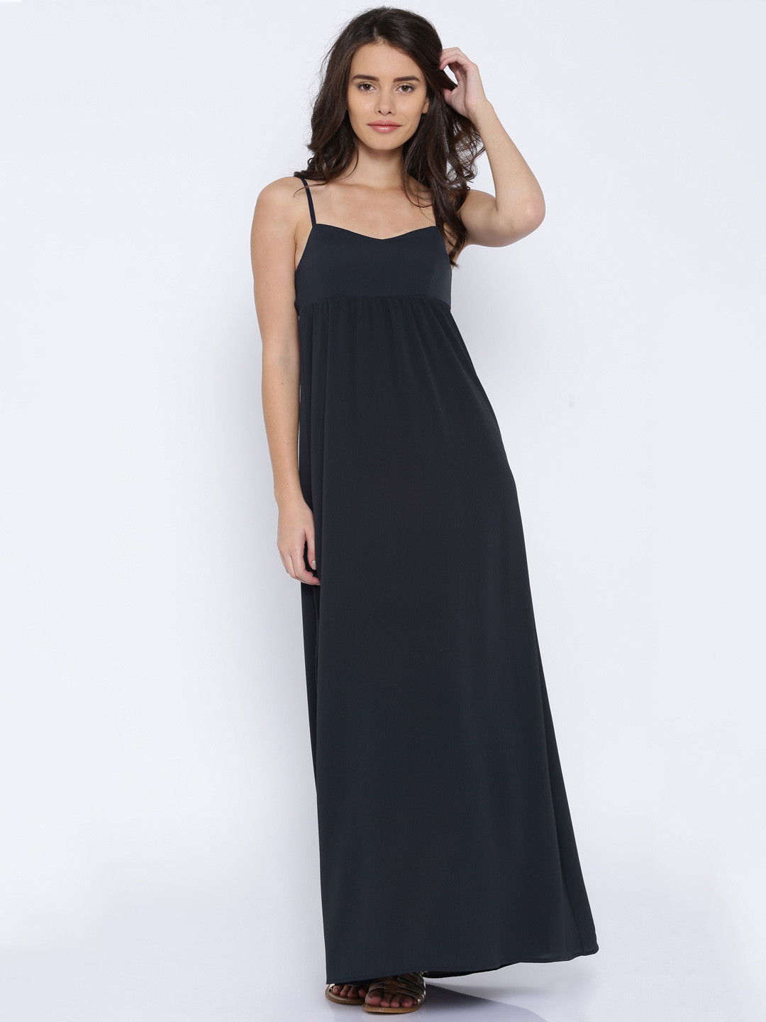 Buy ONLY Navy Maxi Slip Dress Dresses for Women 1425843 Myntra